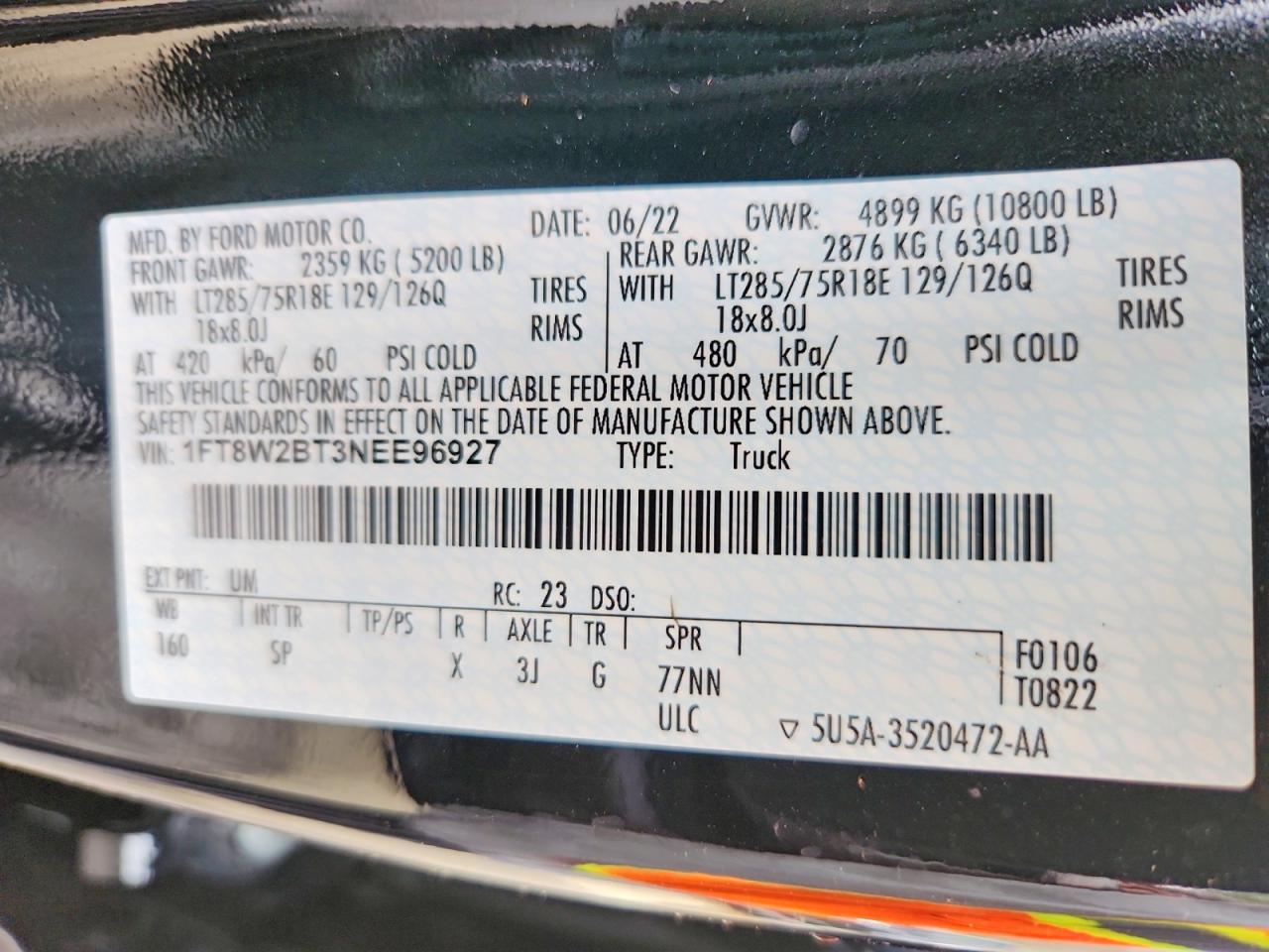 2022 Ford F250 Super Duty