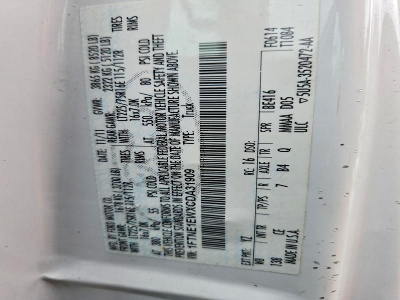 2012 Ford E150 Delivery Van