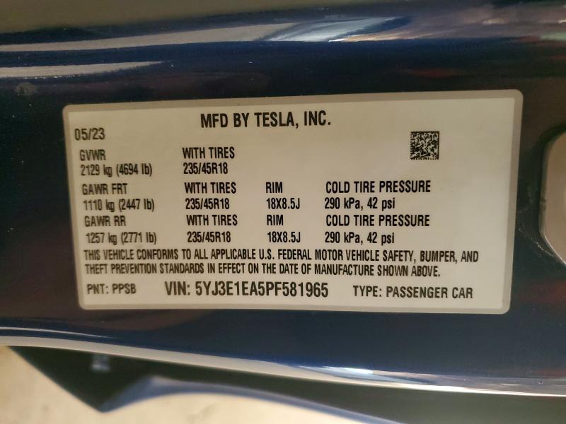 2023 Tesla Model 3