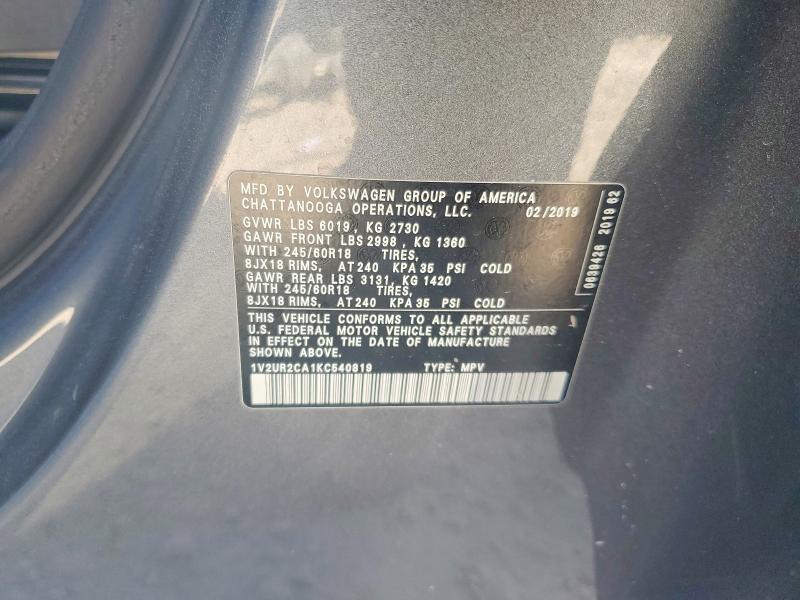 2019 Volkswagen Atlas se