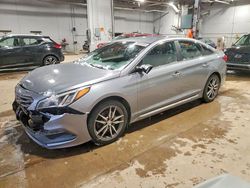 Vehiculos salvage en venta de Copart Atlantic Canada Auction, NB: 2015 Hyundai Sonata Sport
