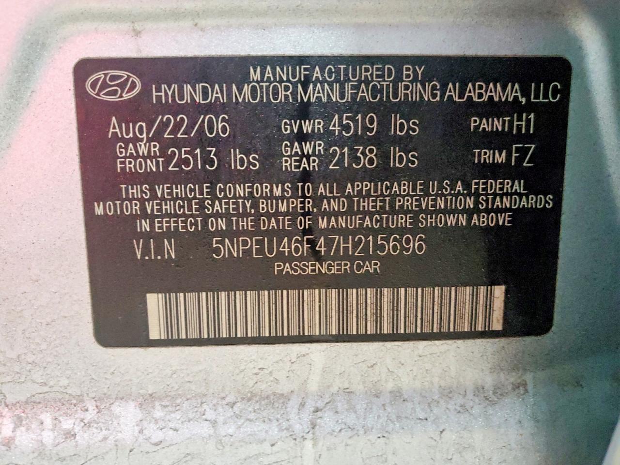 2007 Hyundai Sonata se