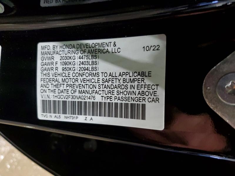 2022 Honda Accord Sport