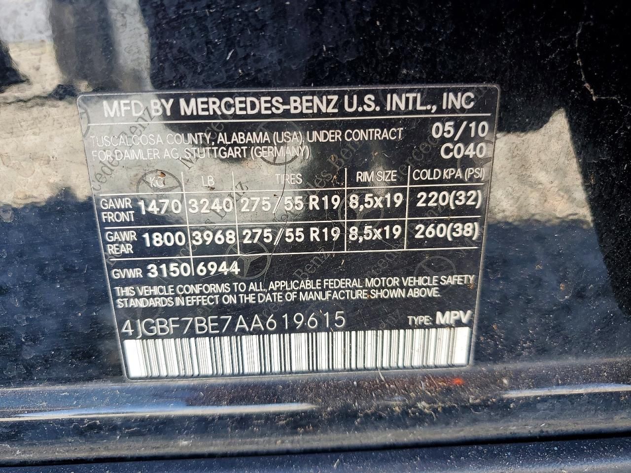 2010 Mercedes-Benz Gl-class