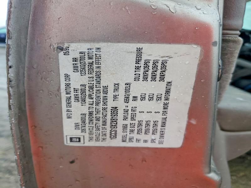 1999 Chevrolet S Truck S10