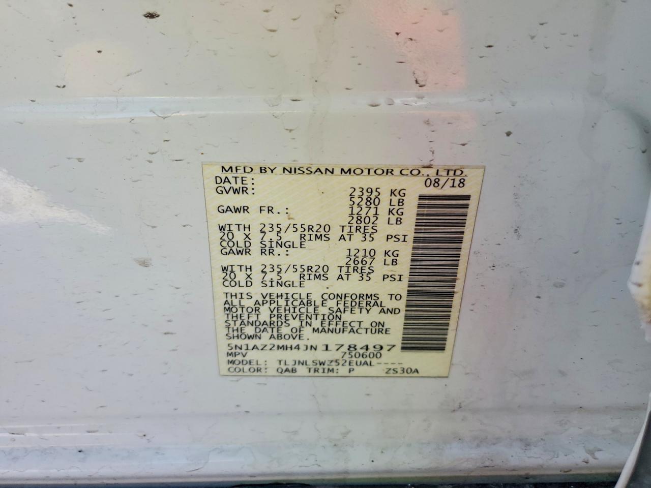 2018 Nissan Murano s