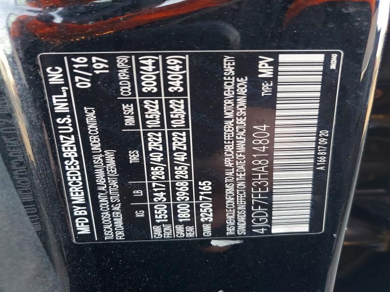 2017 Mercedes-Benz Gls 63 amg 4matic