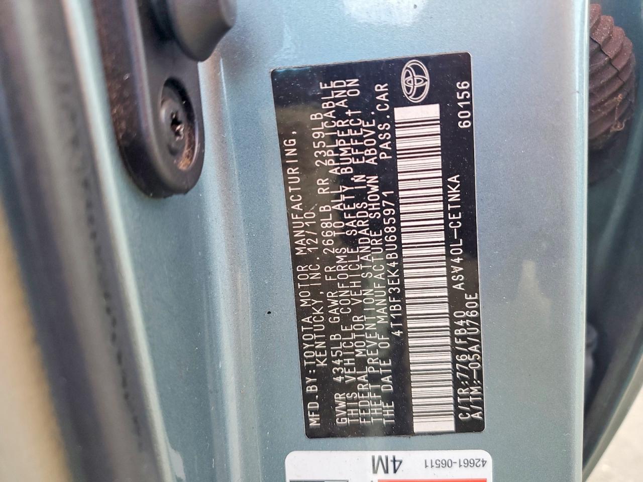 2011 Toyota Camry Base
