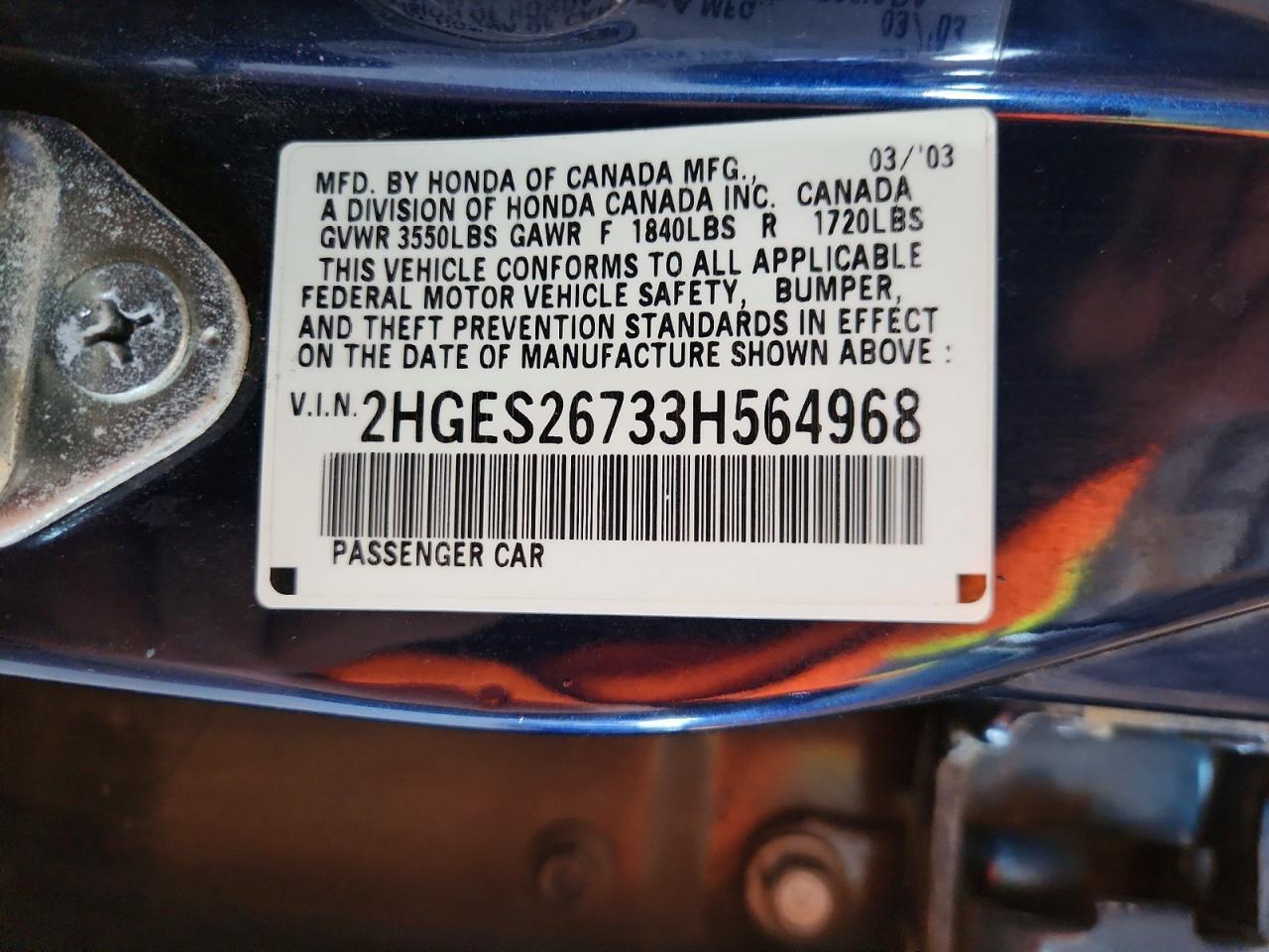 2003 Honda Civic ex