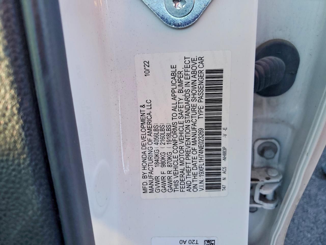 2022 Honda Civic exl