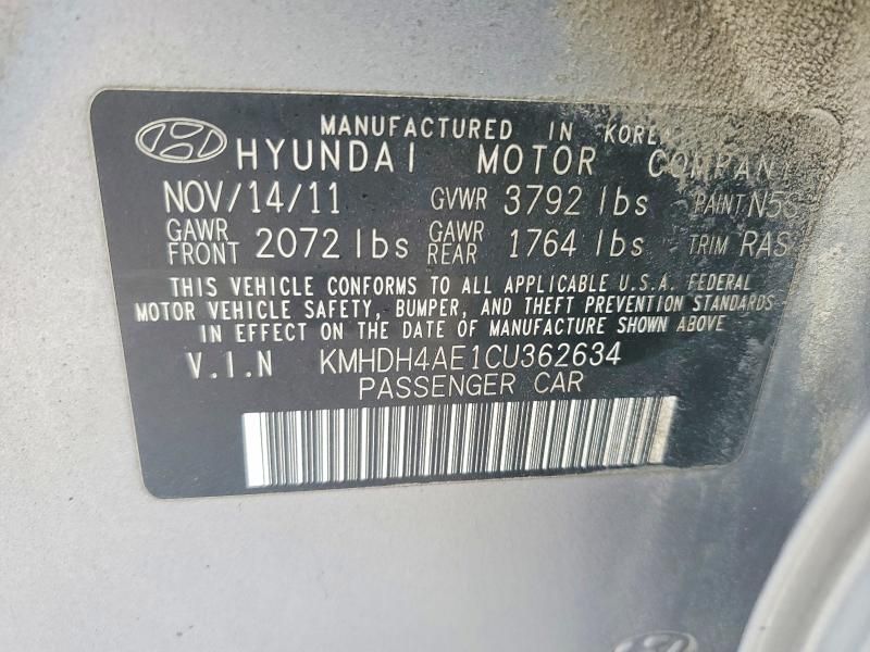 2012 Hyundai Elantra Limited