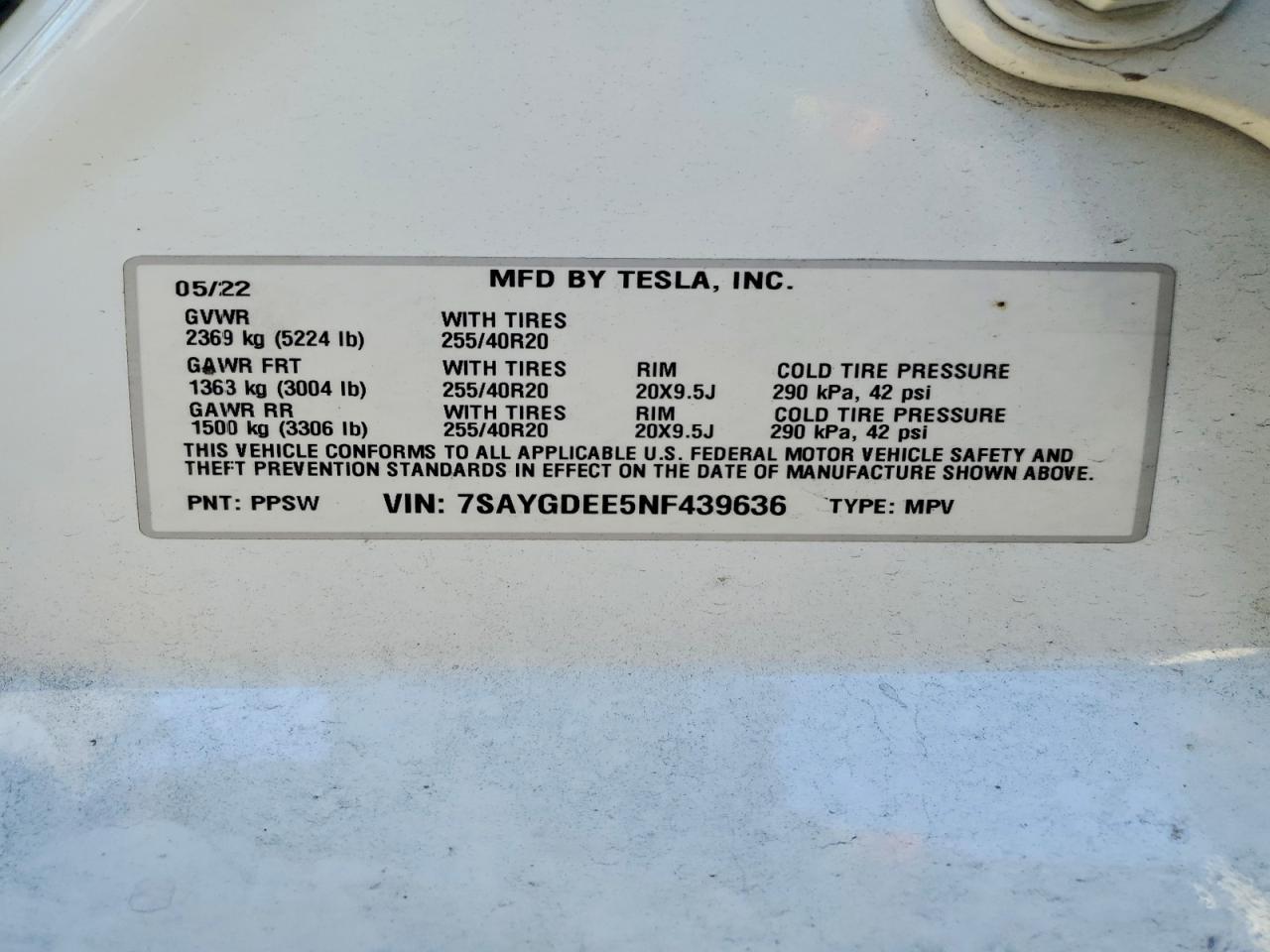 2022 Tesla Model y