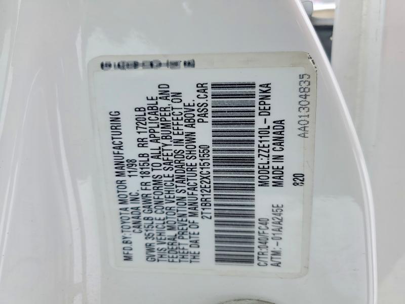 1999 Toyota Corolla ve