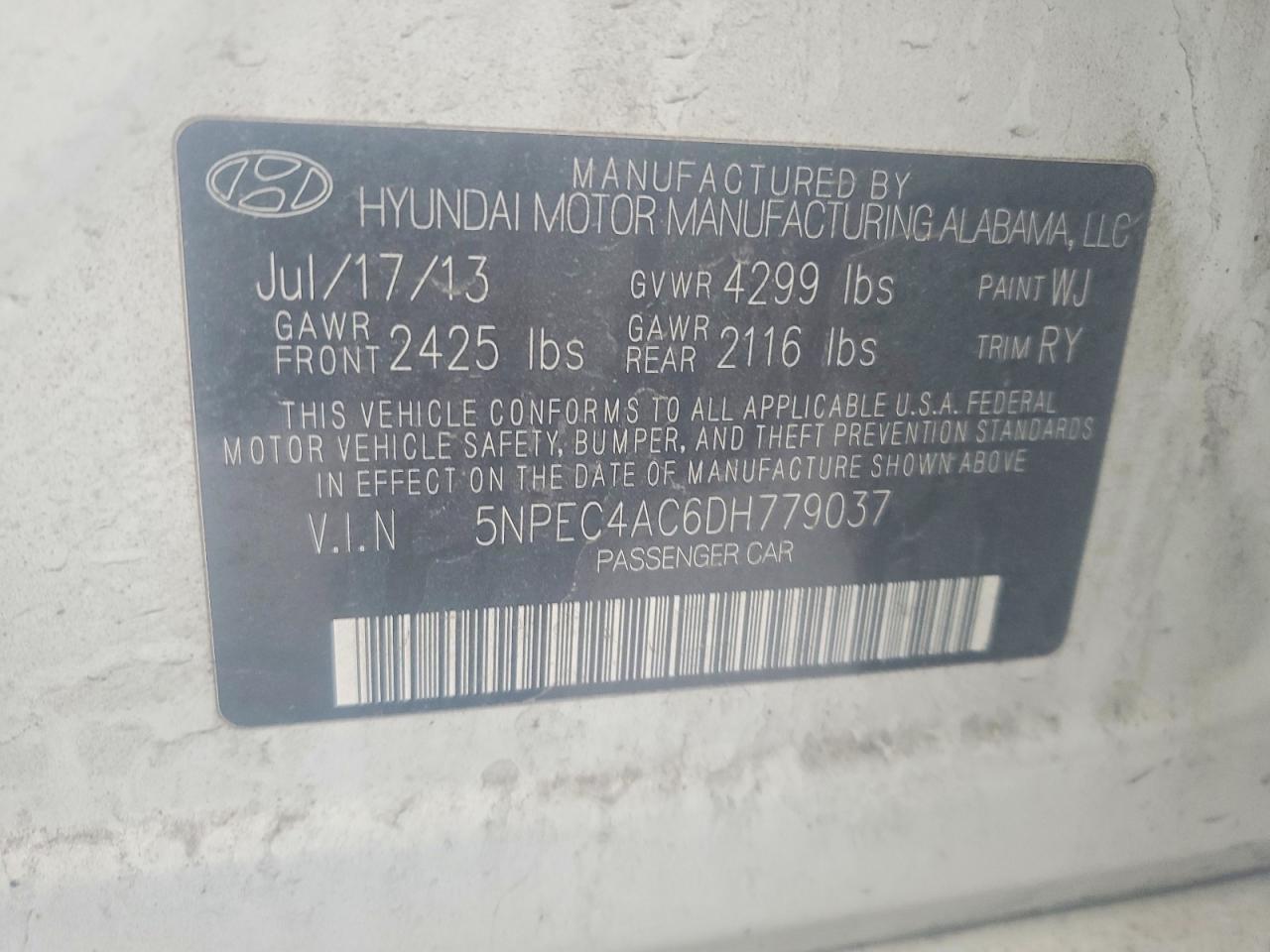 2013 Hyundai Sonata se