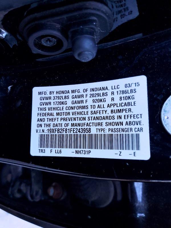 2015 Honda Civic ex