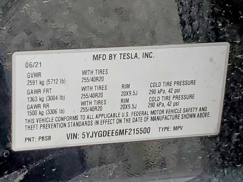 2021 Tesla Model y