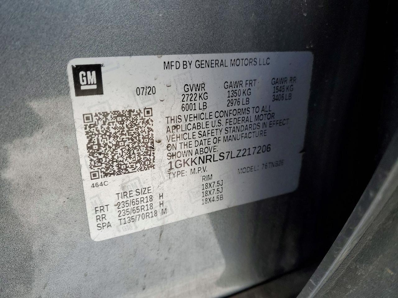 2020 GMC Acadia sle