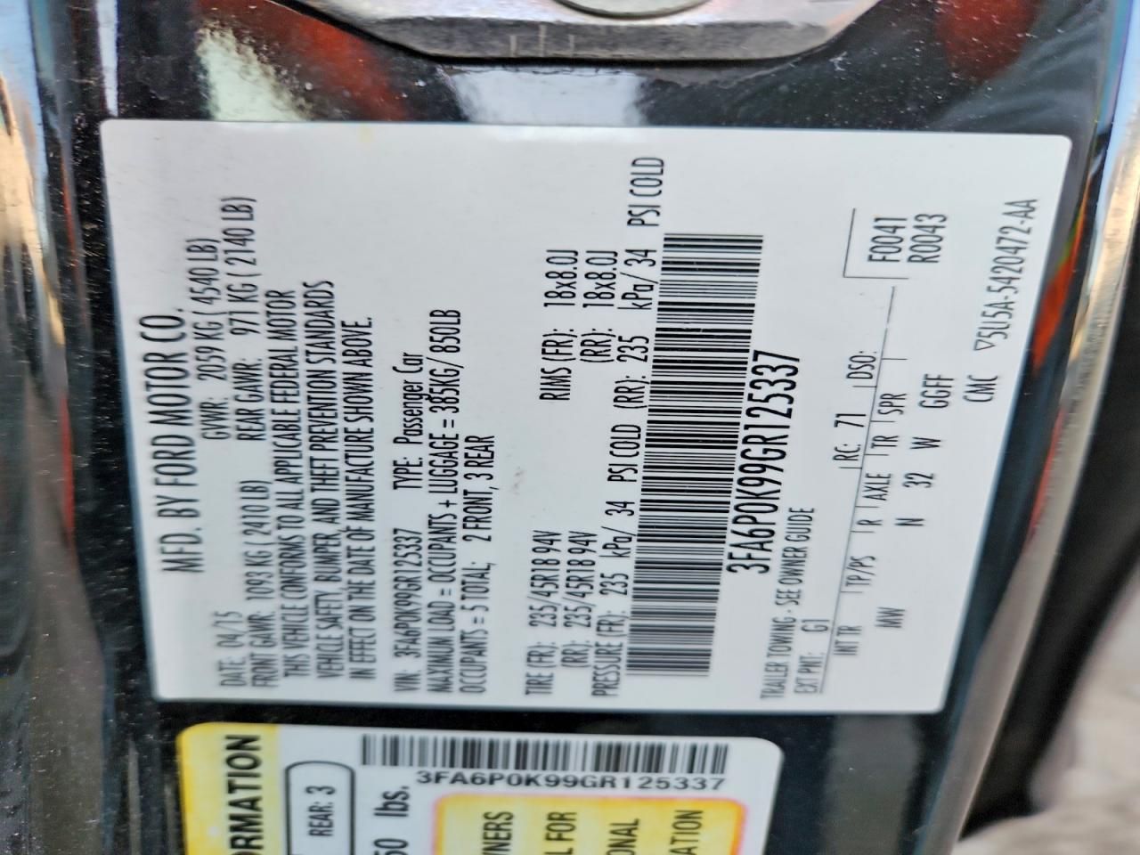 2016 Ford Fusion Titanium