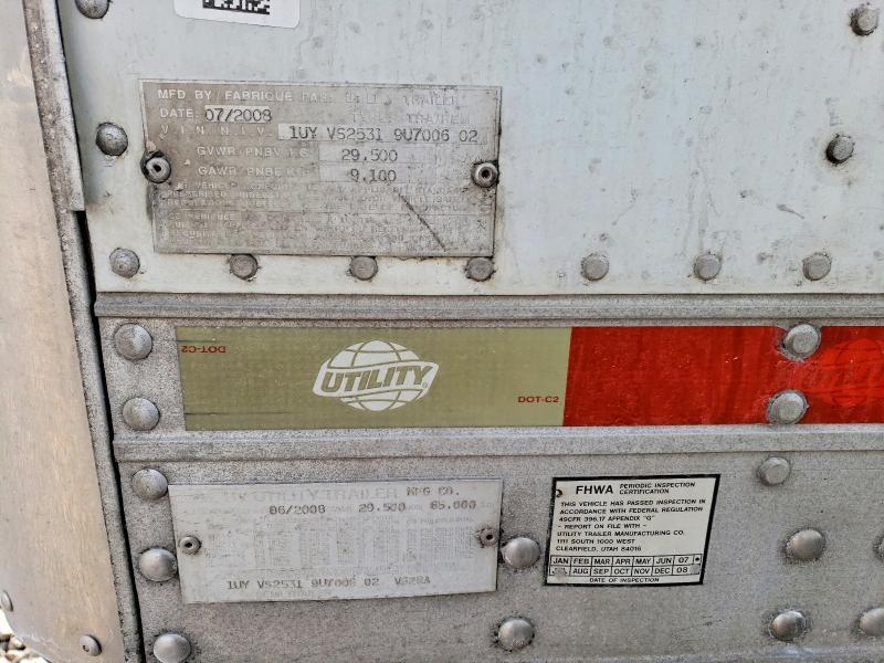 2009 Utility Vs2ra Refrigerated van Trailer