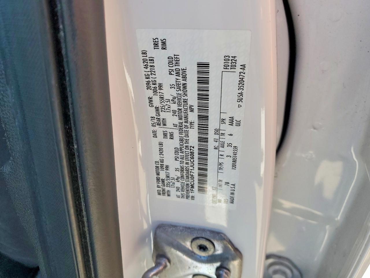 2018 Ford Escape s