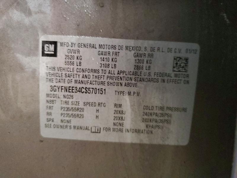 2012 Cadillac Srx Performance Collection