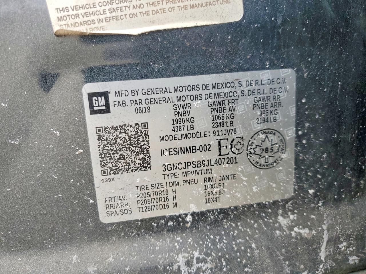 2018 Chevrolet Trax 1LT