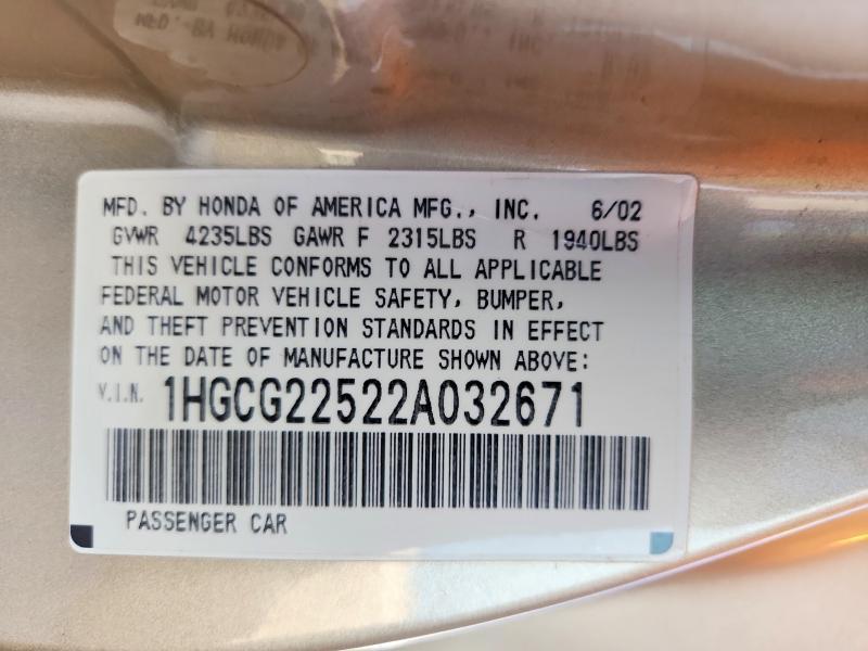 2002 Honda Accord ex