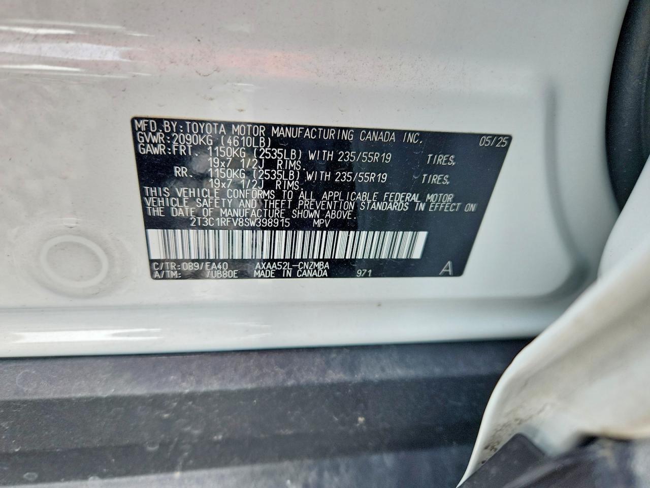 2025 Toyota Rav4 xle Premium