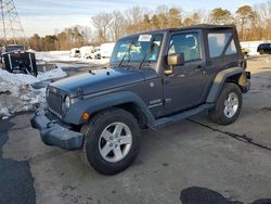 Jeep salvage cars for sale: 2016 Jeep Wrangler Sport