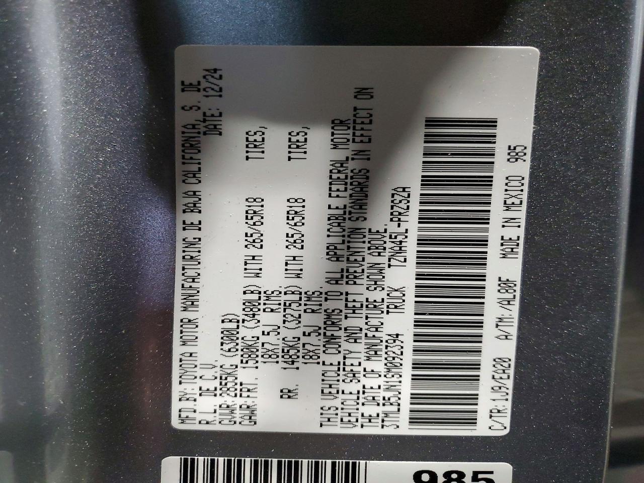 2025 Toyota Tacoma TRD Sport