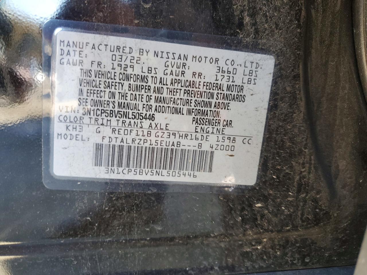 2022 Nissan Kicks s