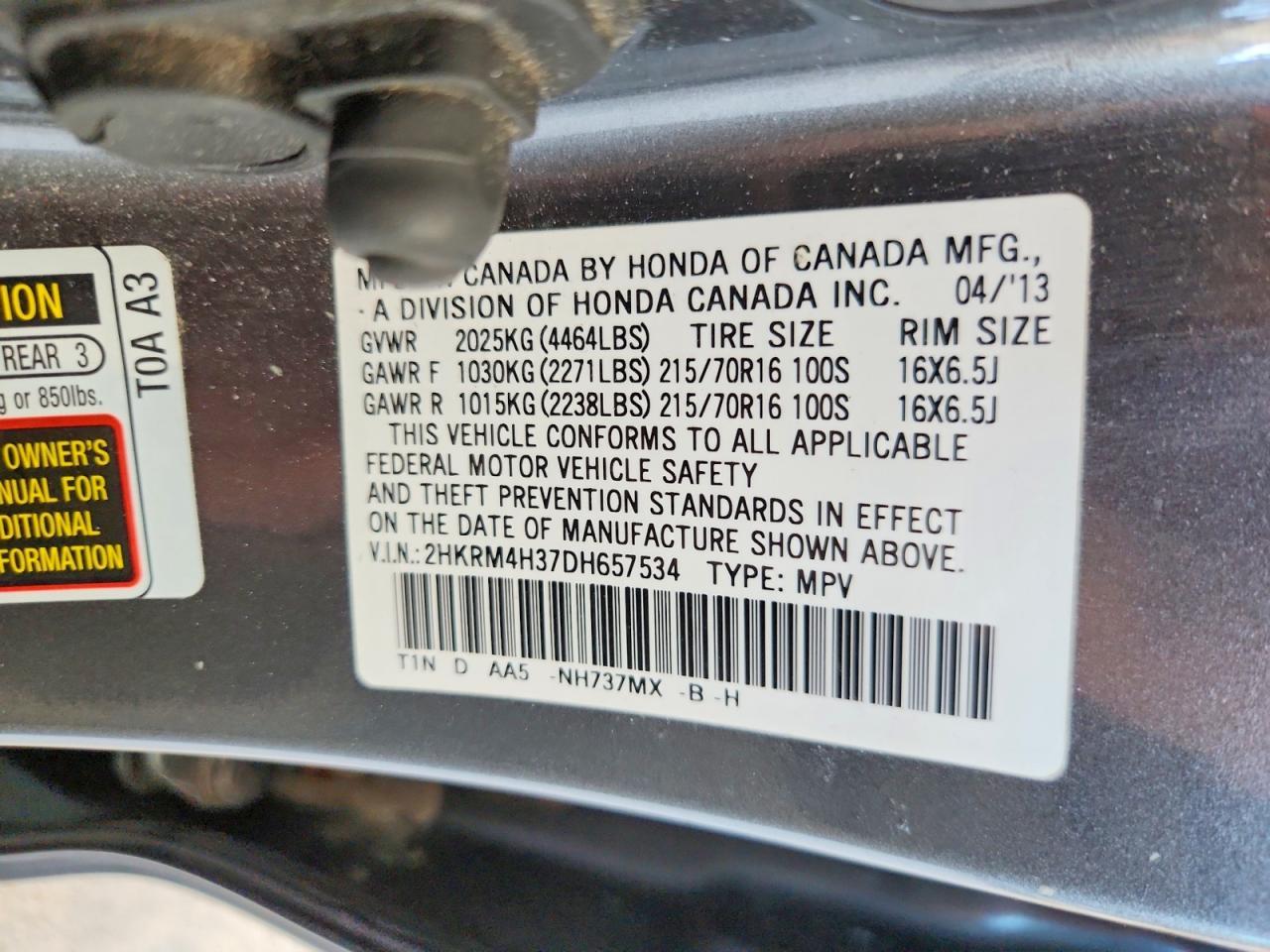 2013 Honda Cr-v lx
