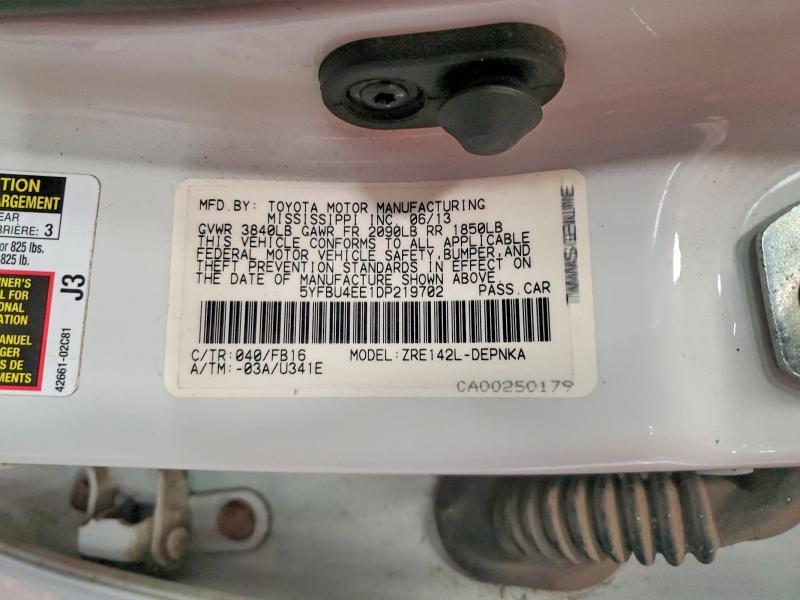 2013 Toyota Corolla le