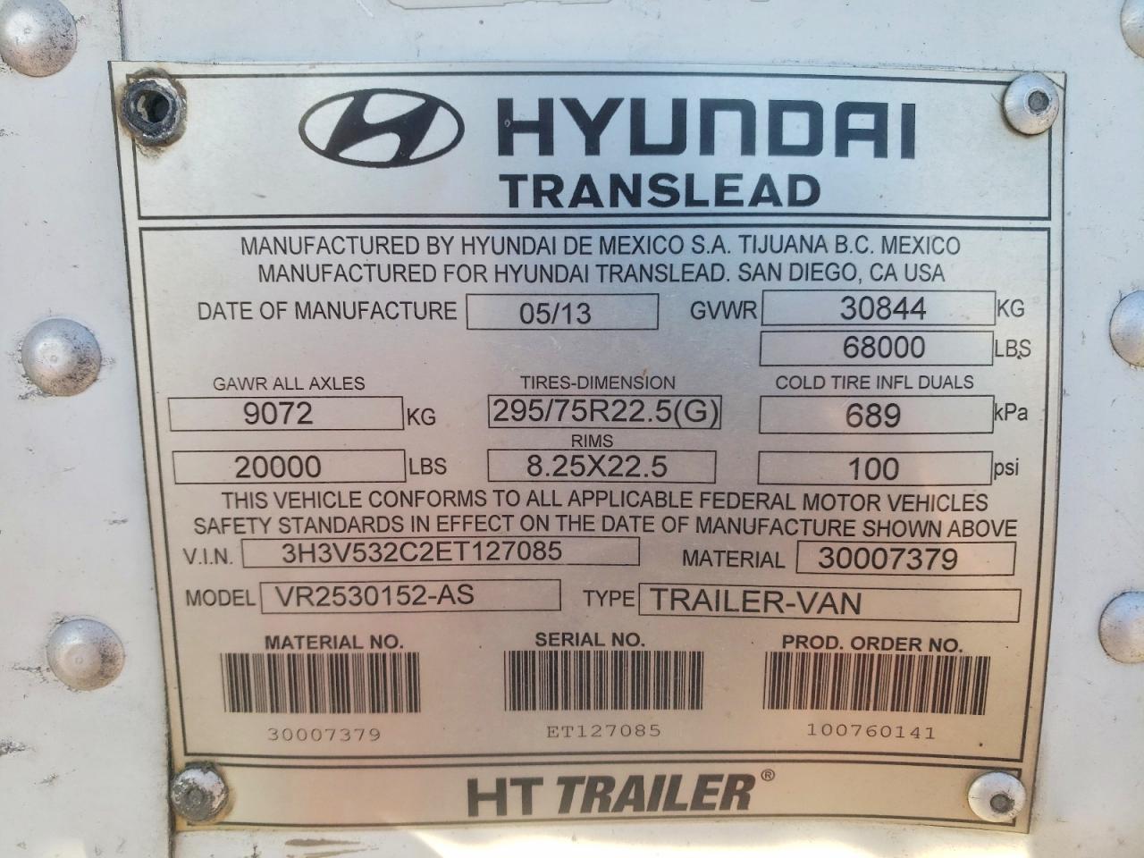 2014 Hyundai Trailer