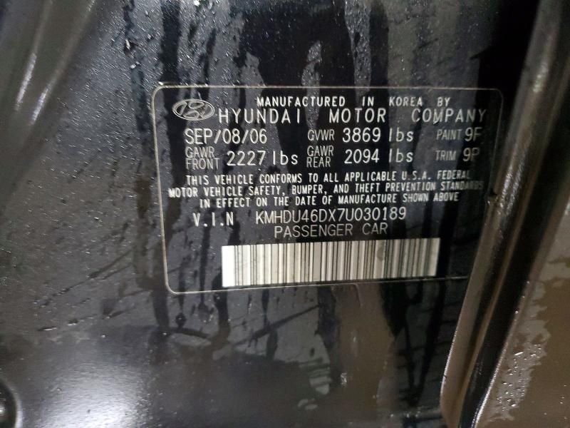 2007 Hyundai Elantra gls