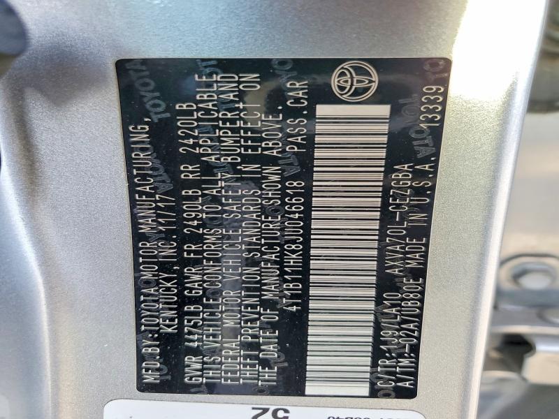 2018 Toyota Camry xle
