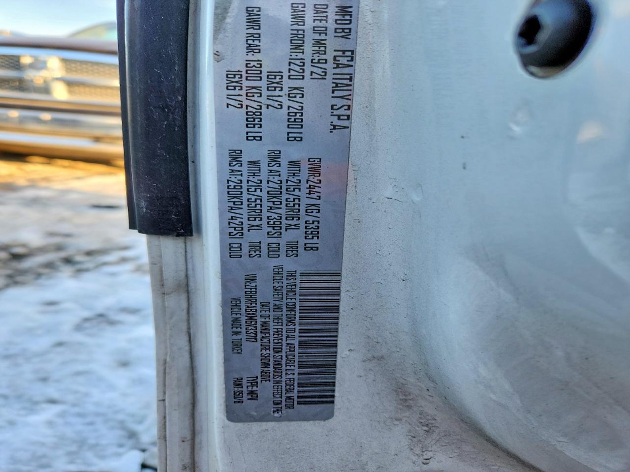 2021 Dodge RAM Promaster City