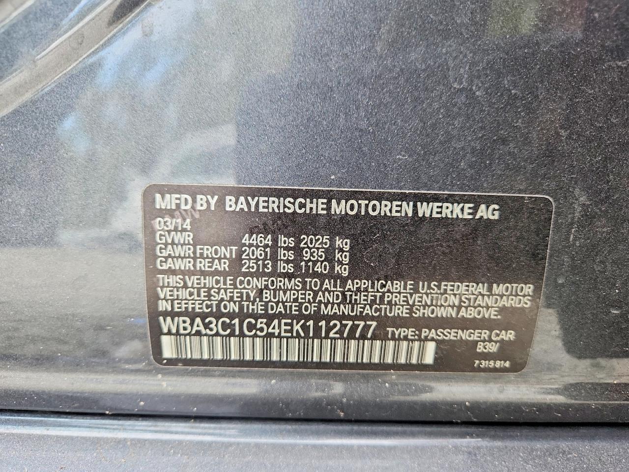 2014 BMW 328 i Sulev