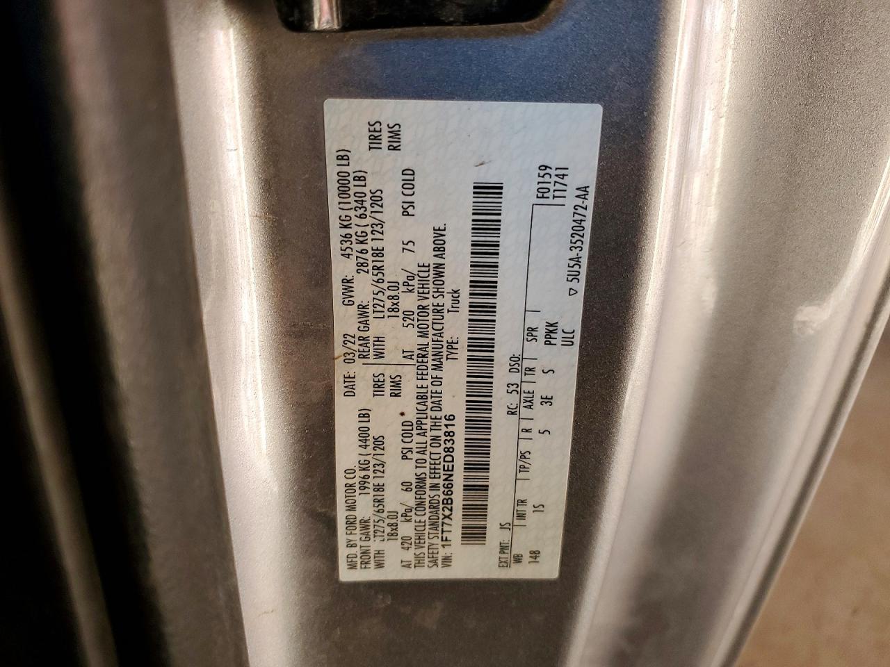 2022 Ford F250 Super Duty