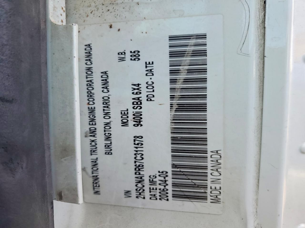 2007 International 9400I Semi Truck