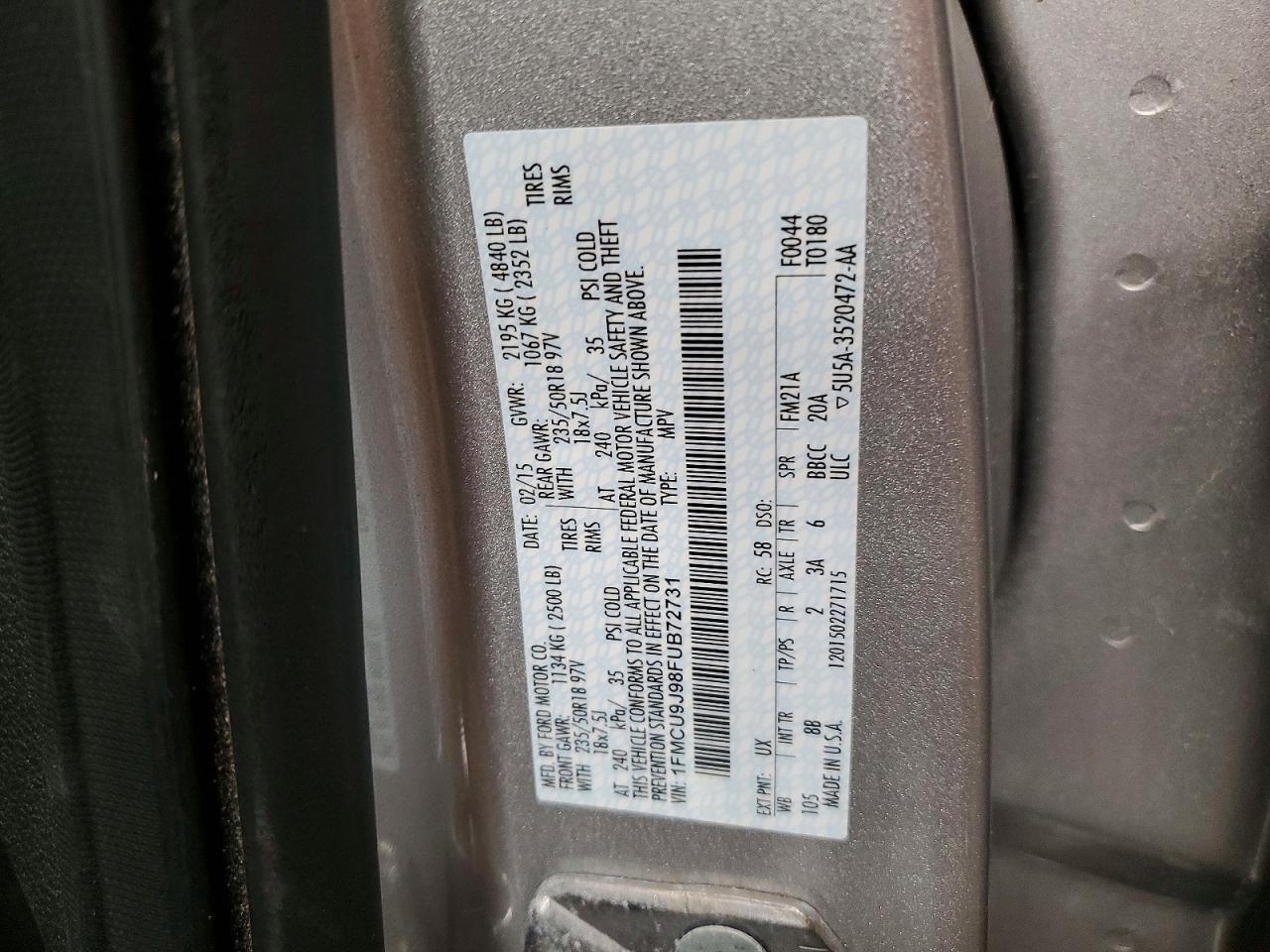 2015 Ford Escape Titanium