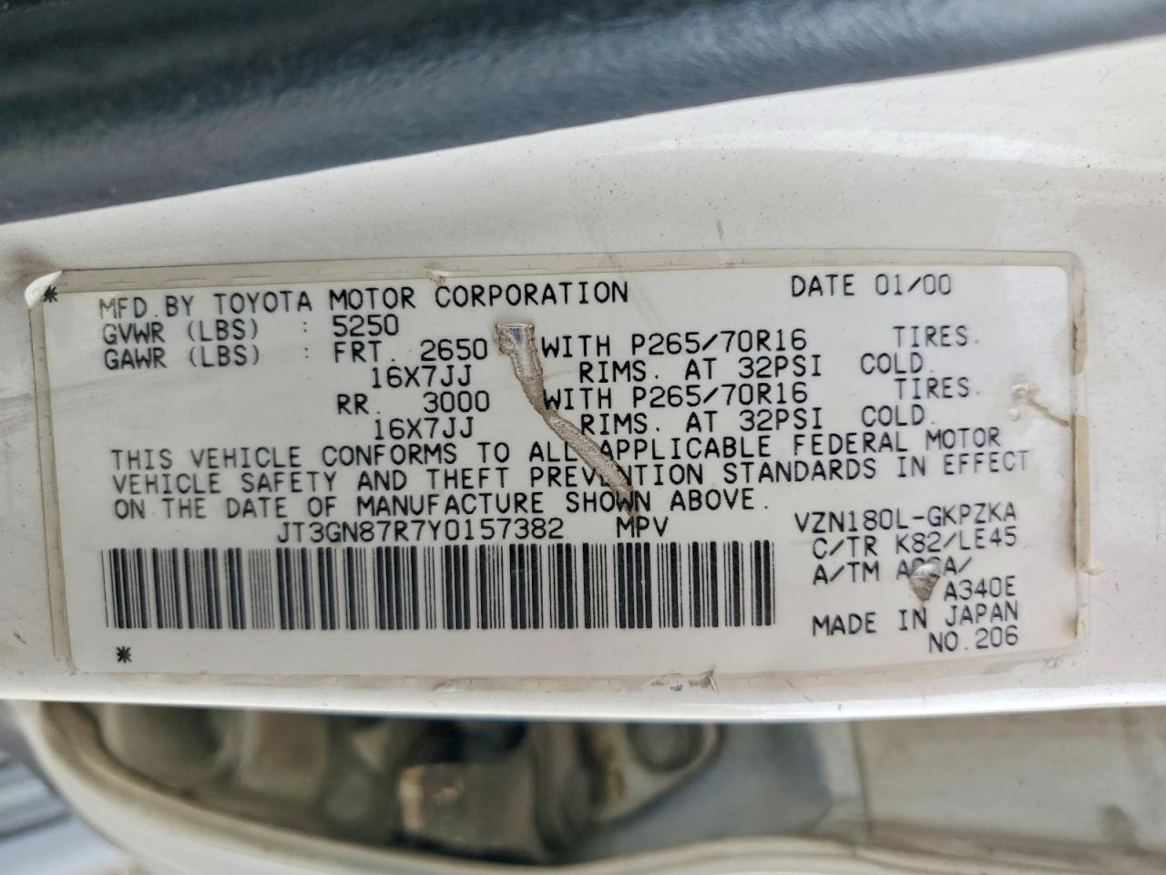 2000 Toyota 4runner Limited