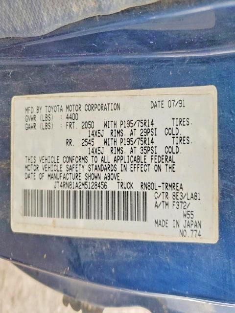 1991 Toyota Pickup 1/2 TON Short Wheelbase