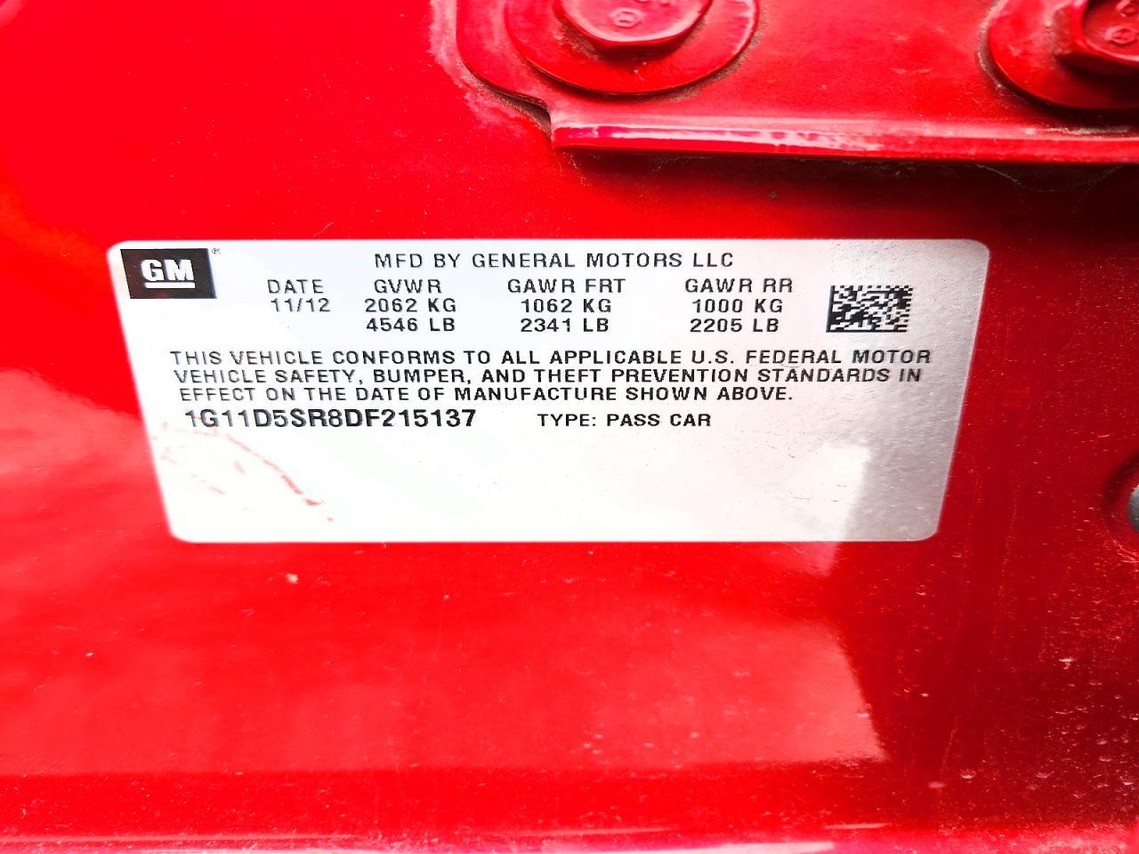 2013 Chevrolet Malibu 1LT