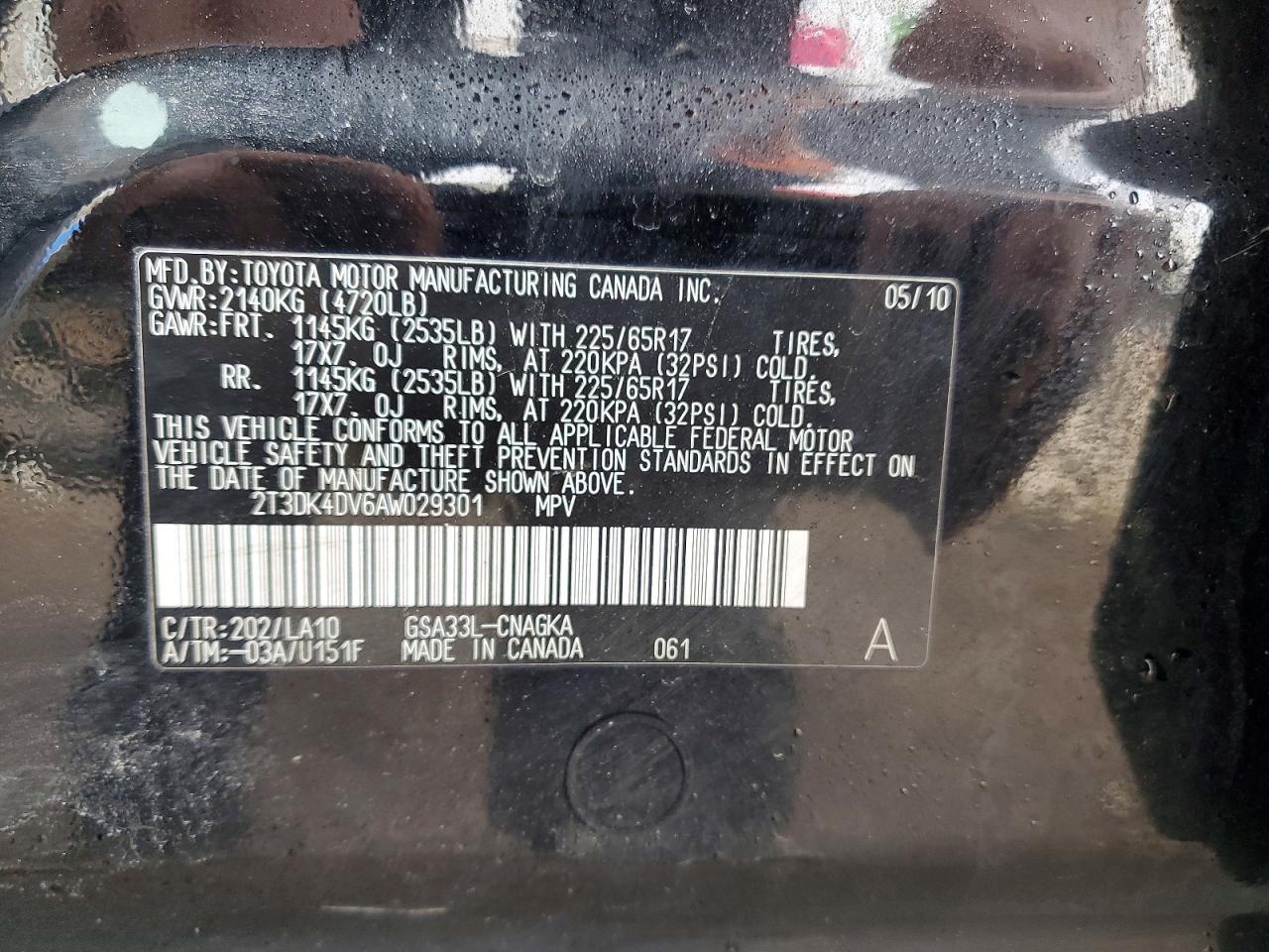 2010 Toyota Rav4 Limited