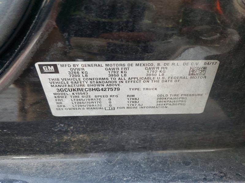 2017 Chevrolet Silverado K1500 lt