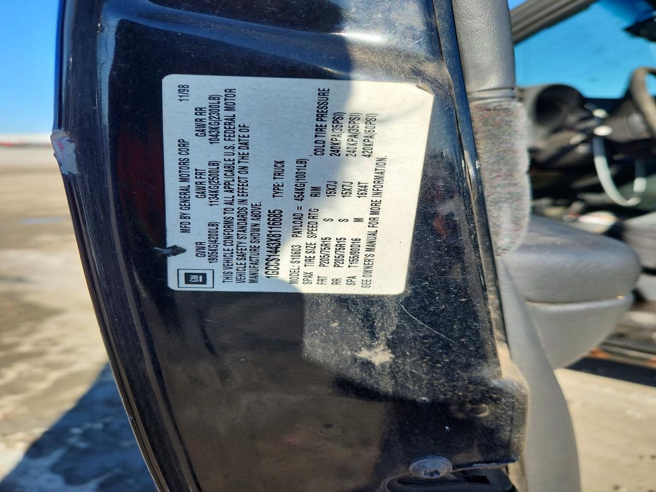 1999 Chevrolet S Truck S10