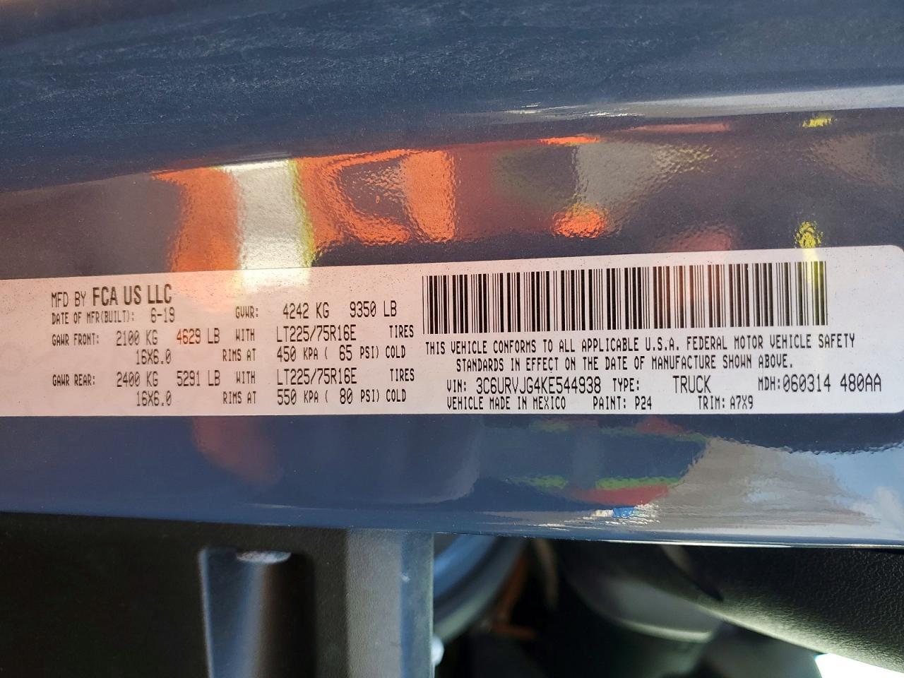 2019 Dodge RAM Promaster 3500 3500 High