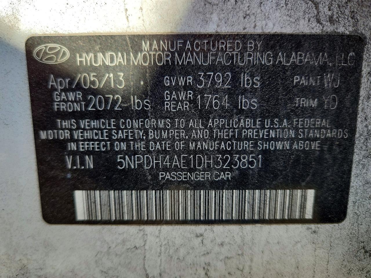 2013 Hyundai Elantra gls
