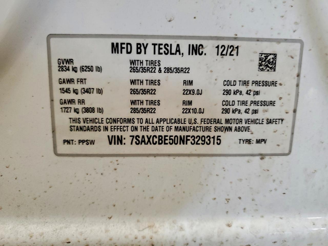 2022 Tesla Model x